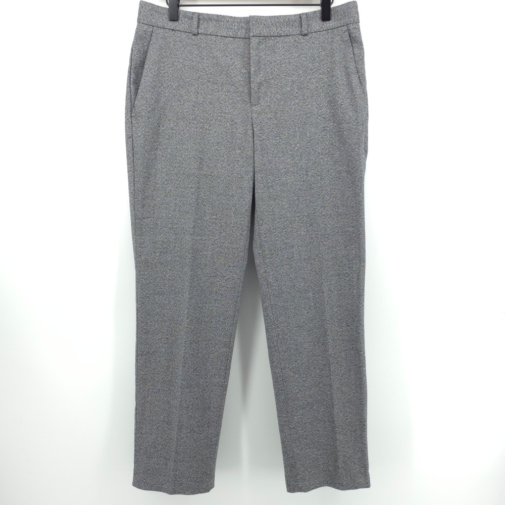 Banana Republic Womens Avery Ankle Pants 8‎ Grey Marl Stretch Career Trousers
